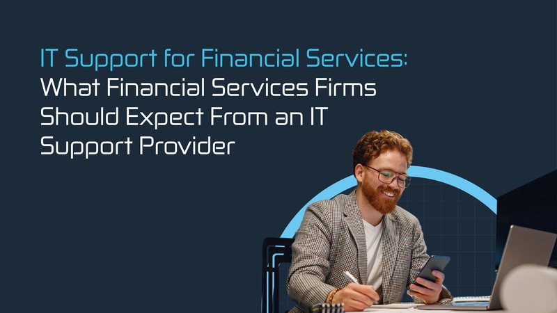 Financial services professional working from a laptop and phone
